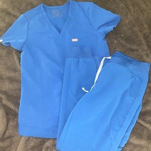 Figs scrubs- royal blue